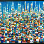 ON SALE | seaside city | 80x100cm | oil x canvas #tagboat