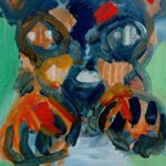 WORKS | 24x30cm | oil x paper #dog