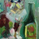 WORKS | 24x30cm | oil x paper #cat