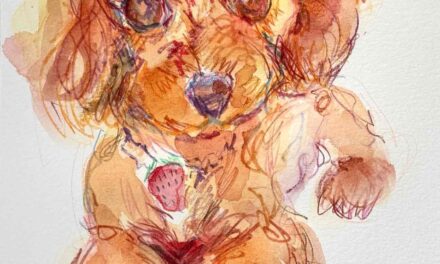 NEW & SOLD | 29x22cm | watercolour x paper | #doggy