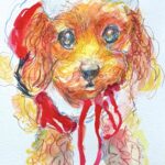 NEW | 29x22cm | drawing x paper #dog
