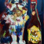 WORKS | 24x30cm | oil x paper #cat
